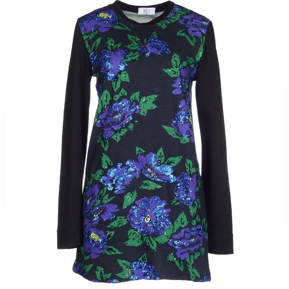 NC.2 Paris Mini Sequins Embellished Jersey Dress Size 3 (Designer)
